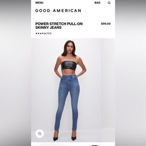Good American power pull on jeans